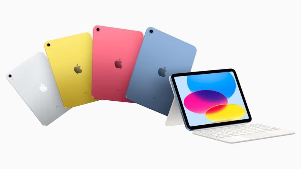 Apple iPad i flera färger.