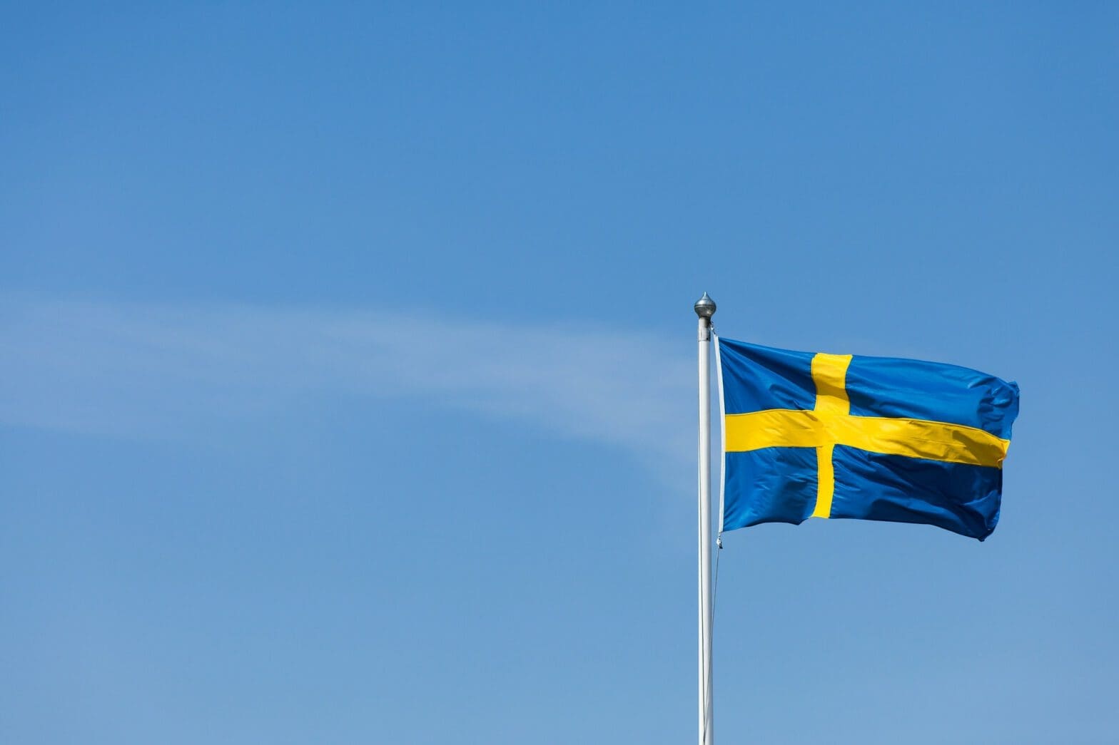 Svenska flaggan.