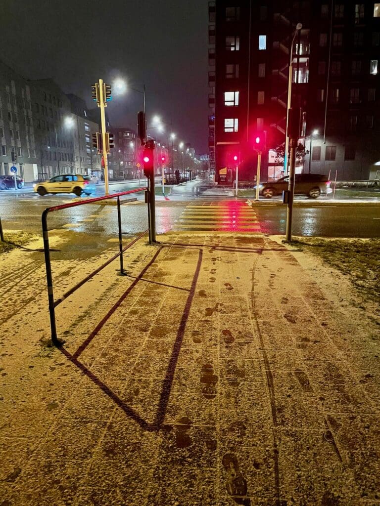 Snö i Malmö